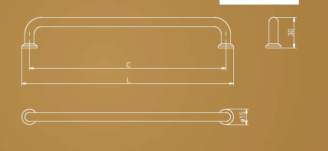 Úchytka NORD, 320/334 mm