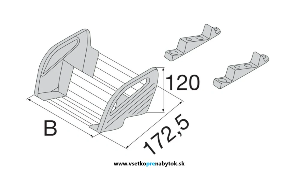  Držiak na koreničky ZFZ.X0G0I - Blum