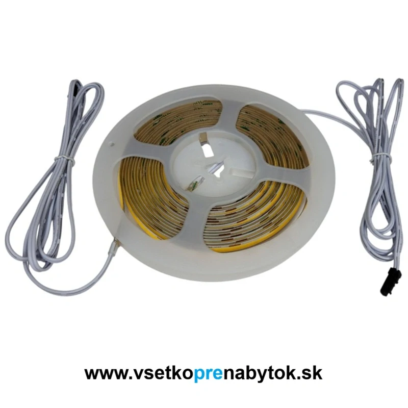 LED pás COB Xlight 12W/m, 12V, šírka 8 mm, návin 5 m