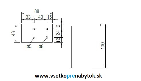 Noha nábytková NA 979
