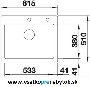 Keramický drez PALONA 6 s excentrom