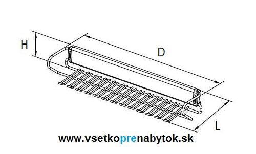  Výsuvný vešiak na kravaty