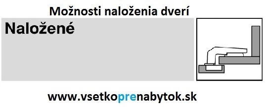 Blum záves 95° slepý uhol - CLIP top s perom