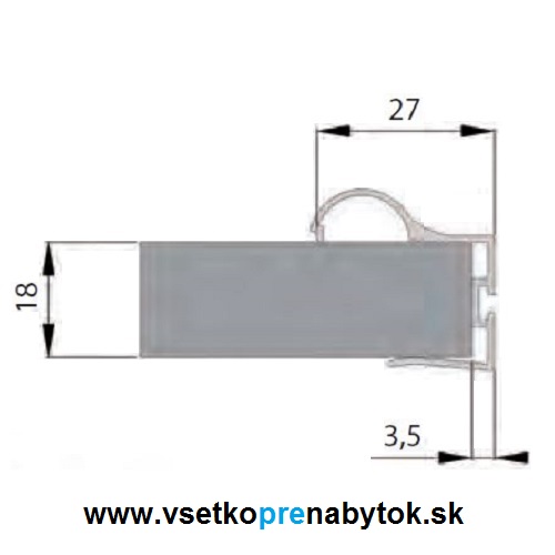 Úchytový profil ERGO