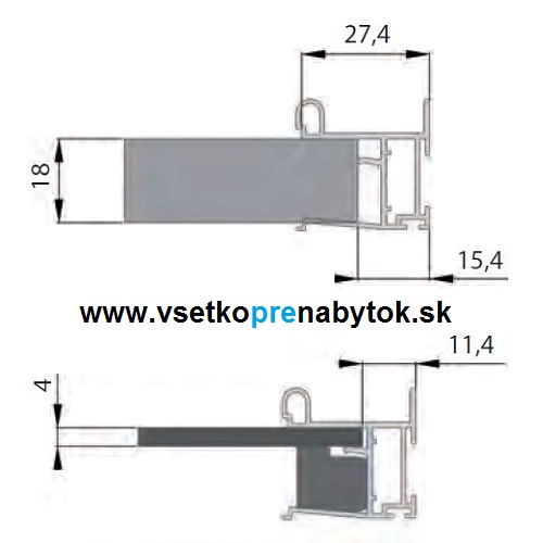    Úchytový profil COTE