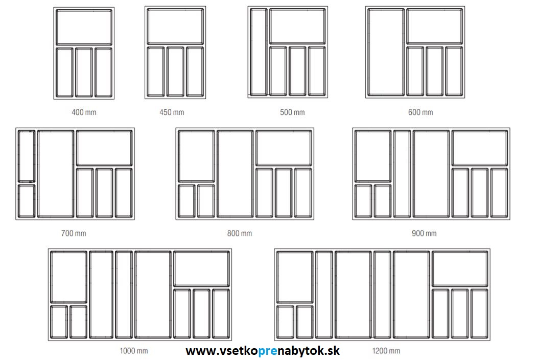    Príborník SKY, hĺbka 474mm