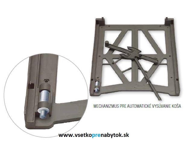 Výsuvný smetný kôš LINEA 504, 450 mm 