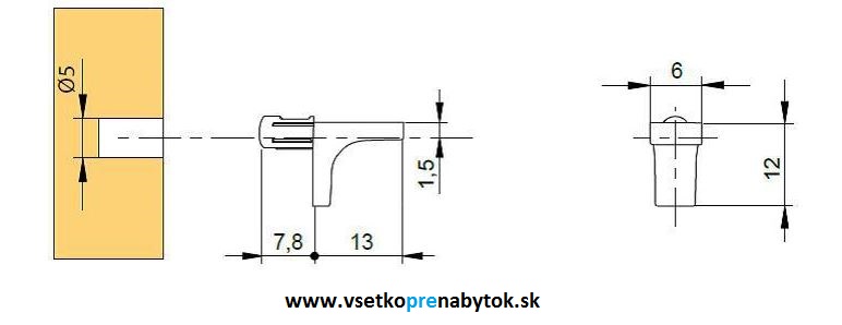 Policová podpera K LINE
