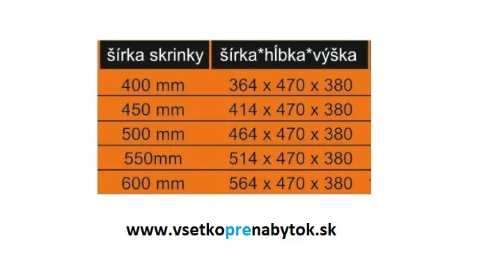 Smetný kôš STARAX, šírka skrinky 450 mm