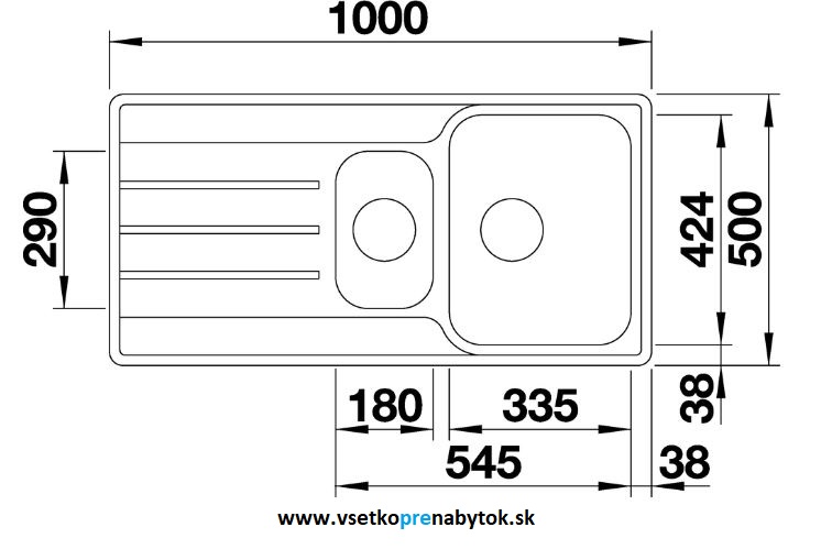 Nerezový drez LEMIS 6 S-IF