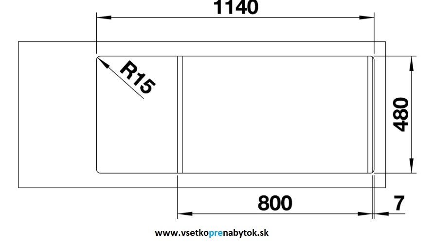 Nerezový drez LEMIS 8 S-IF