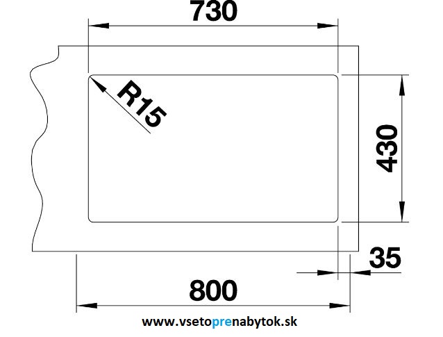 Nerezový drez ANDANO 700-IF, InFino® výpusť