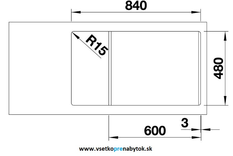 Silgranit drez LEGRA XL 6 S