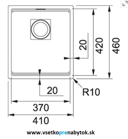 Kameninový drez KNG 110-37