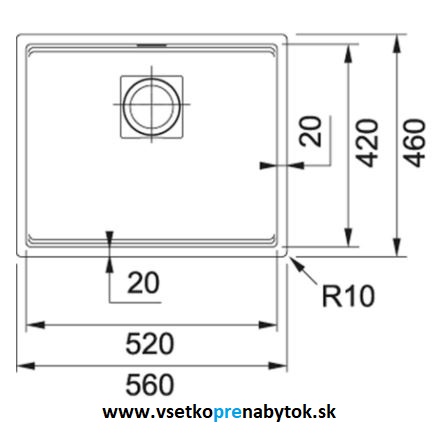 Kameninový drez KNG 110-52