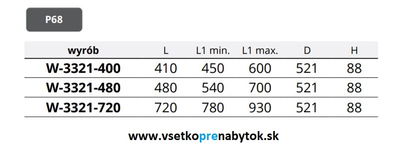 Výsuvný drôtený kôš na prádlo - výška 88 mm