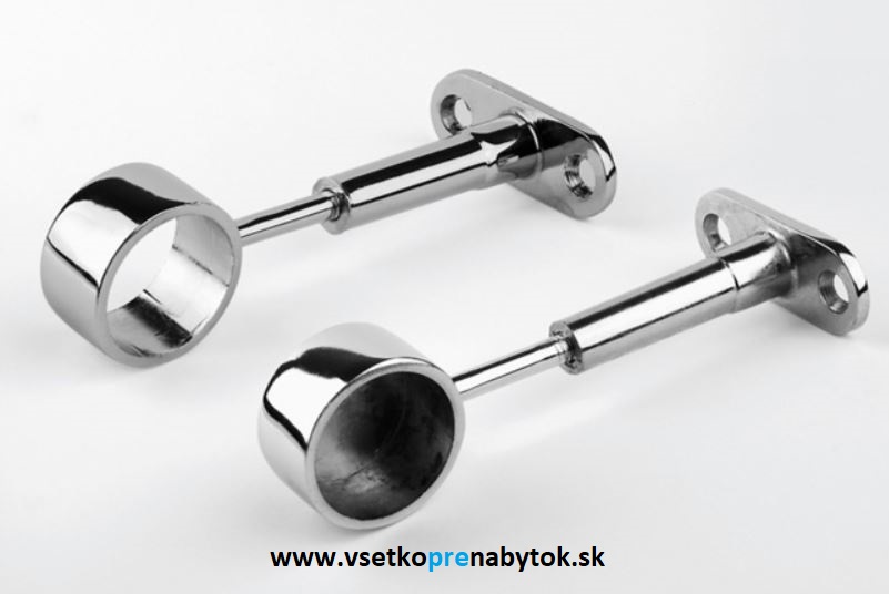 Koncové uchytenie vešiakovej tyče - fi 25 mm