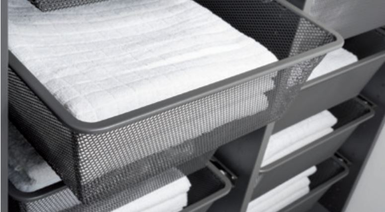  Kôš výsuvný MESH flex - výška 160 mm, antracit