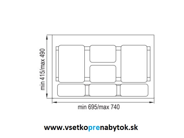 Sorter SISTEMA 939, šírka 800 mm