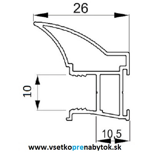 Úchytový profil NOVO 10