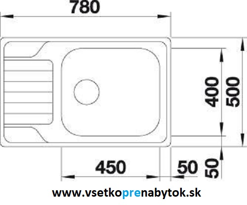 Nerezový drez DINAS XL 6 S Compact