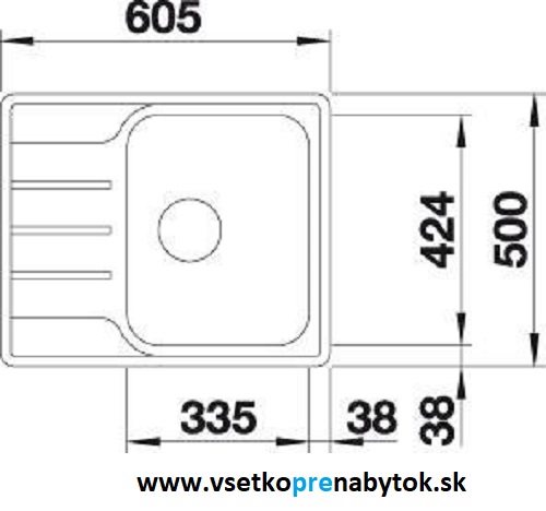 Nerezový drez LEMIS 45 S-IF Mini