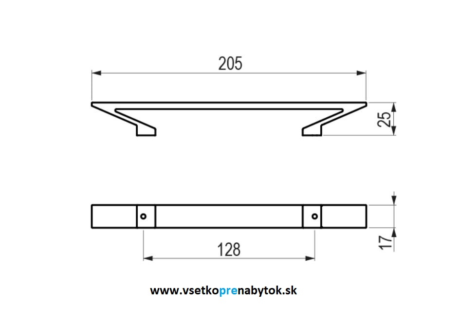 Úchytka BENCH, 64/141 mm