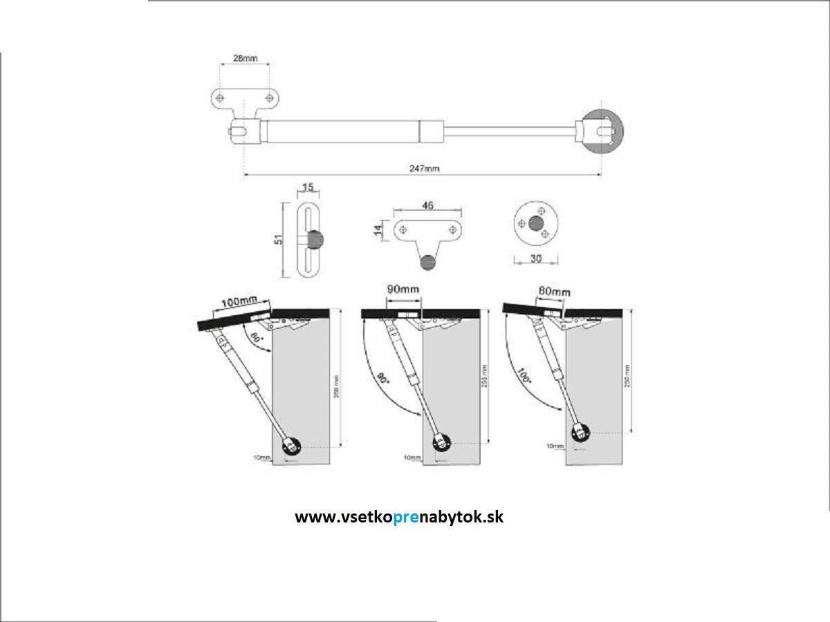  Plynový piest - výklopný ATM