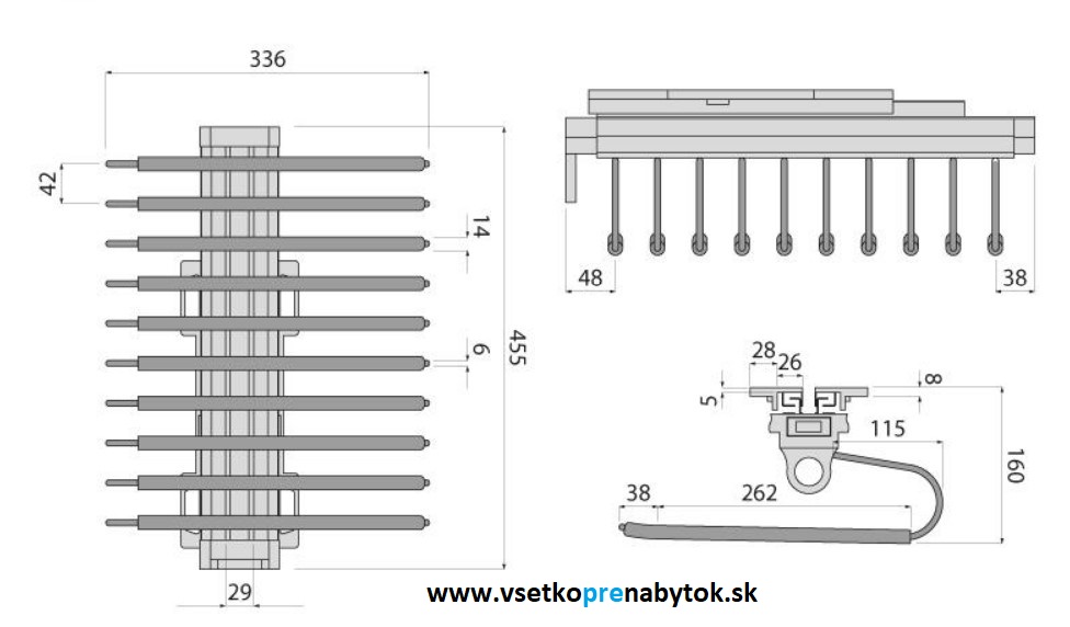  Vešiak na nohavice WB-670