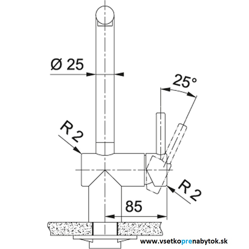 Franke vodovodná batéria FC 3791 ALTAS NEO