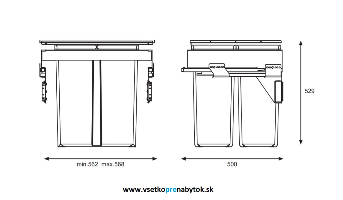Sorter LINEA 580 EVO, 600mm