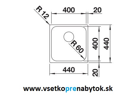 Nerezový drez SUPRA 400-IF