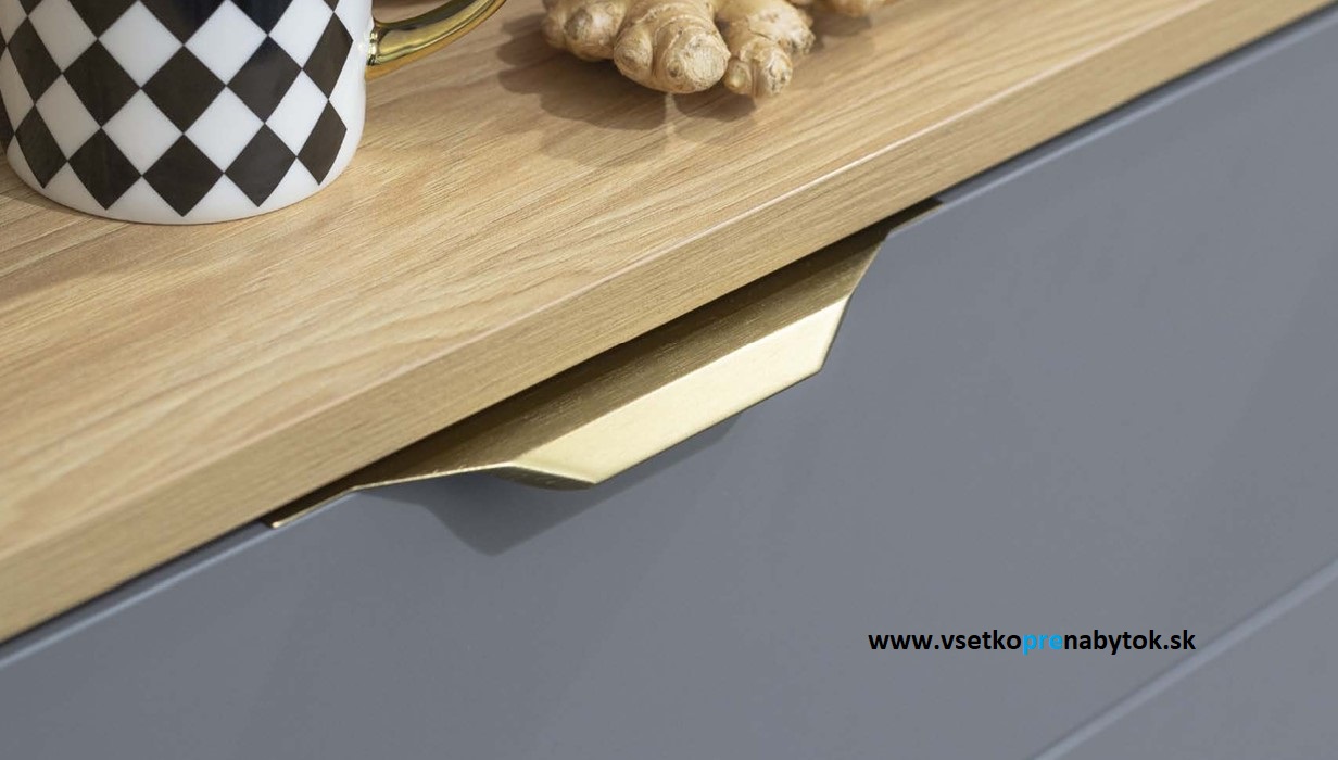 Úchytka LORI na hranu, 160/200 mm