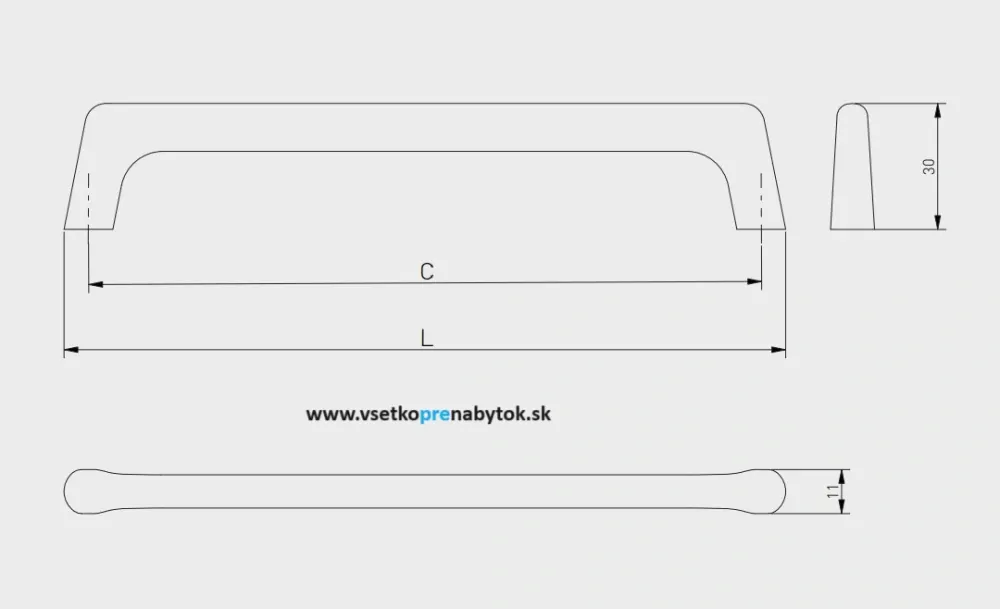 Úchytka OCTAVIO, 160/171 mm