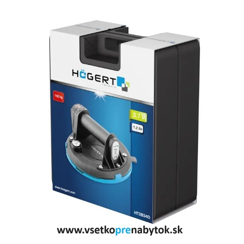 Prísavka na sklo fi. 200 mm, akumulátorová s manometrom