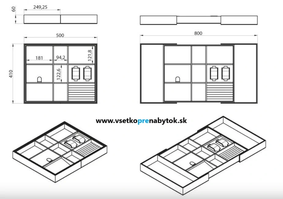 Organizér do zásuvky WB-674