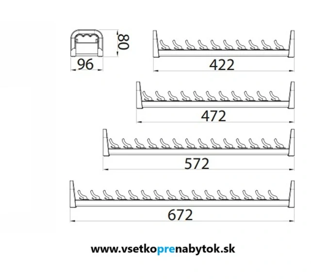  Držiak na misky WS-1101