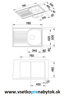 Nerezový drez TIPO 45 S Compact