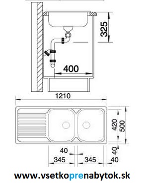 Nerezový drez TIPO 8 S