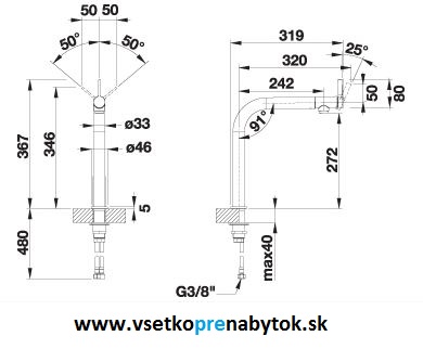 Vodovodná batéria VONDA