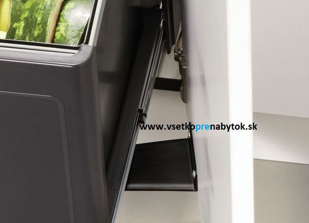 Výsuvný smetný kôš BOTTON Pro automatic 60/3, šírka 600 mm