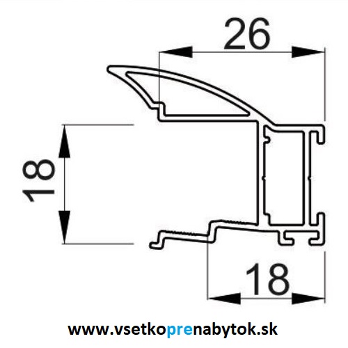 Úchytový profil NOVO S