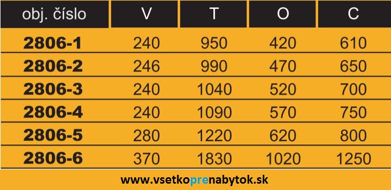 Výsuv pre rozť.stôl synchronic 9097, šírka vkladu 570 mm