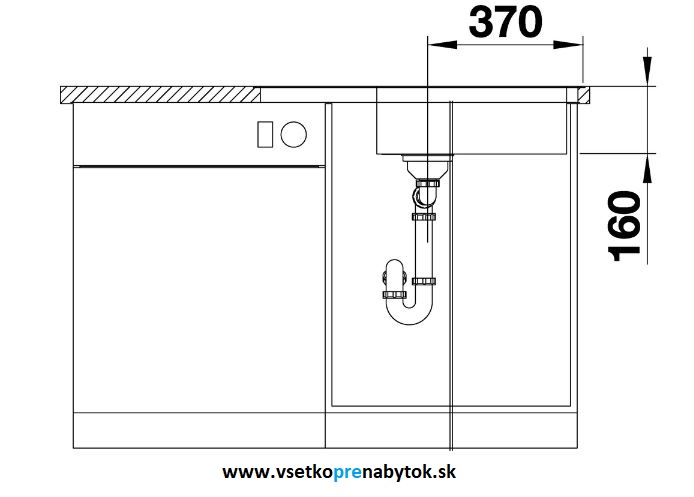 Nerezový drez LANTOS XL 6 S-IF Compact s exc.