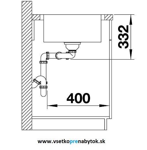 Nerezový drez LEMIS 8 S-IF