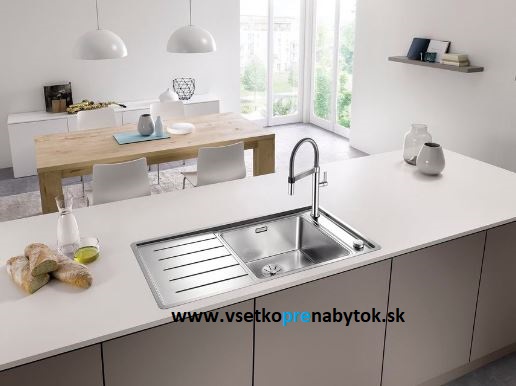 Nerezový drez ANDANO XL 6 S-IF s miskou, InFino® výpusť s exc. ovládaním