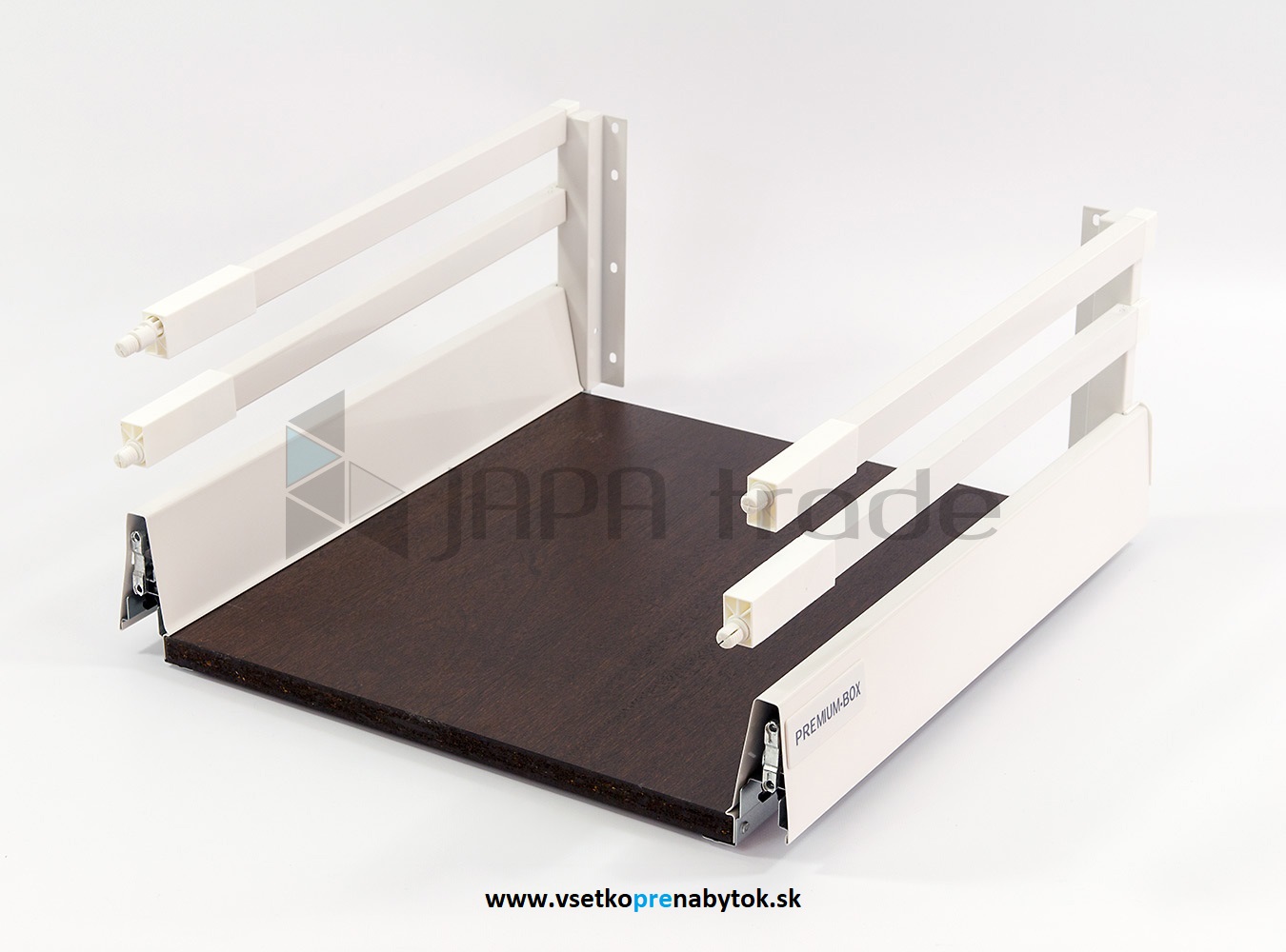 Premium-Box - dolný pozdĺžny hranatý reling