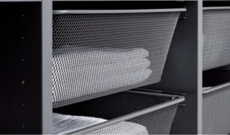  Kôš výsuvný MESH flex - výška 160 mm, biely