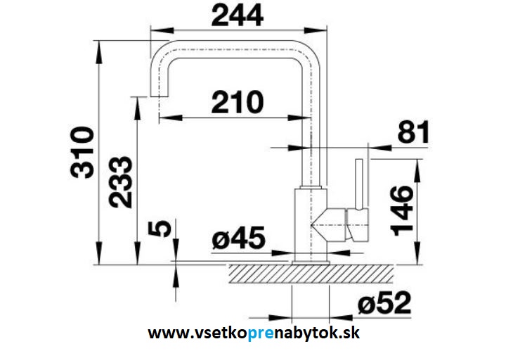 Vodovodná batéria MILI
