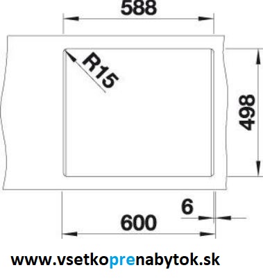 Silgranit drez ETAGON 6 s koľajničkami